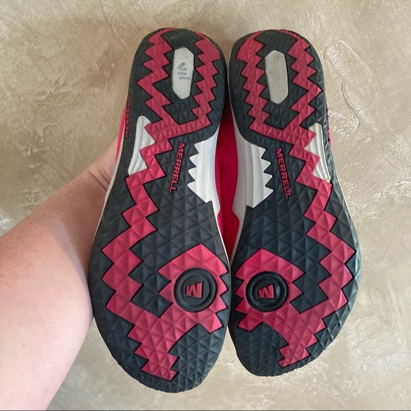 Merrell Raspberry Leather Performance Shoes Size 8 - Picture 5 of 6